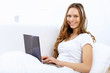 Young woman with notebook