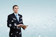 Businessman making presentation