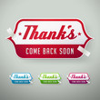 vector thank you labels