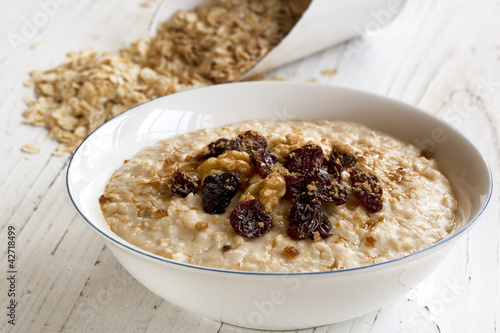 Photo: Porridge with Walnuts and Raisings Porridge with Walnuts and Raisings