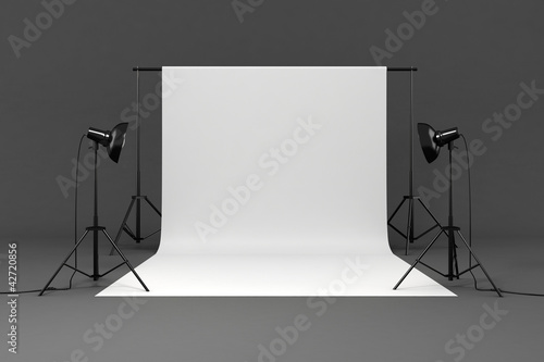 Illustration: 3d studio set 3d studio set