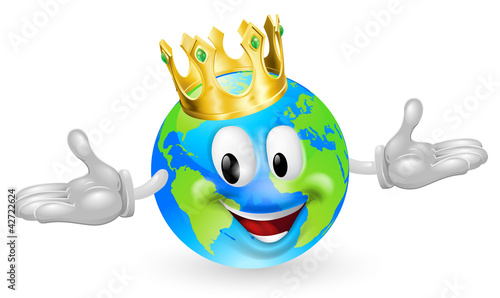 Vektor: King of the World Mascot King of the World Mascot