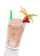Milchshake Blutorange Deko Physalis