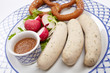 Photo: sausages with pretzel sausages with pretzel
