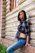 Portrait beautiful girl outdoor