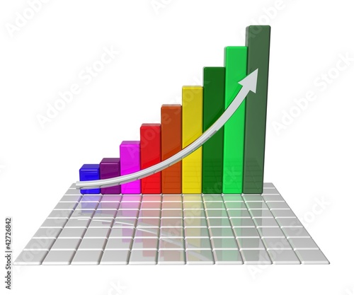 Illustration: Business graph Business graph