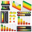 Graph and Scales. Vector Infographics Elements