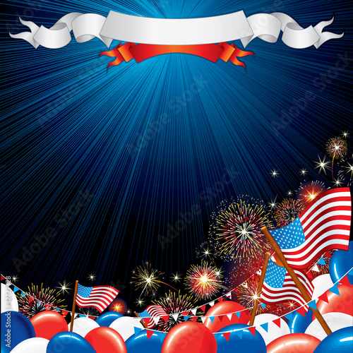 Vector: Fourth of July Vector illustration Fourth of July Vector illustration