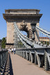 The famous Chain Bridge across the Danube in Budapest