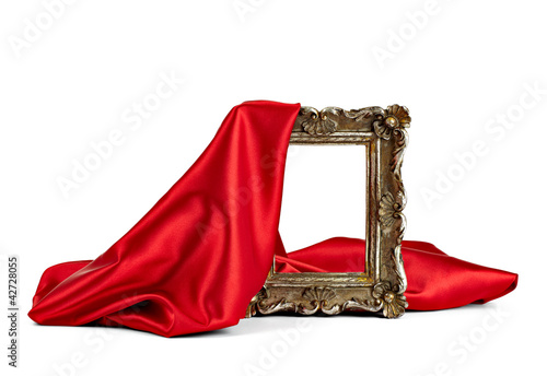 Photo: wooden frame and silk cover wooden frame and silk cover