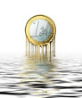 Illustration schmelzender Euro