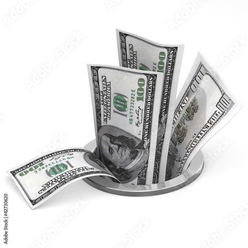 Photo: Dollars to drain Dollars to drain