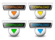 Vector: download button download button