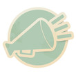 Horn retro sticker