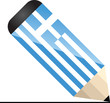 Vector: pencil of greece pencil of greece