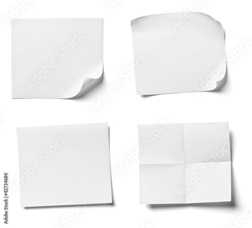Foto: white note paper office business white note paper office business