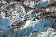Blue glacier ice background texture pattern