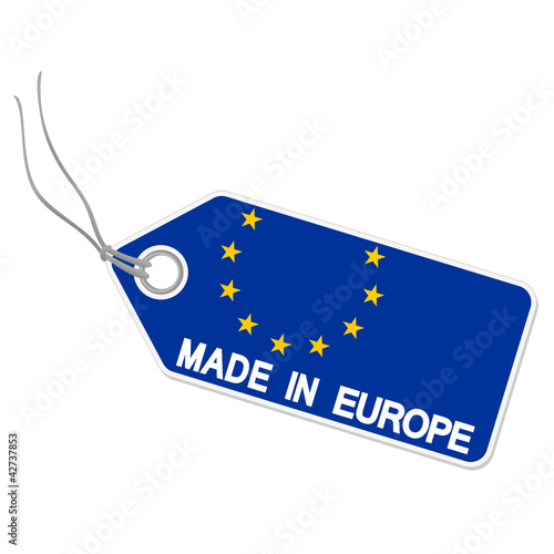Vektor: Anhänger mit MADE IN EUROPE Anhänger mit MADE IN EUROPE
