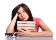 Foto: College girl with books College girl with books