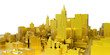 abstract gold city