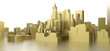 abstract gold city
