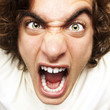 man shouting