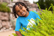 Portrait of a cute african american little boy