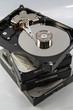 Stack of Hard Disk Drives
