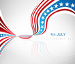 4th july american independence day vector