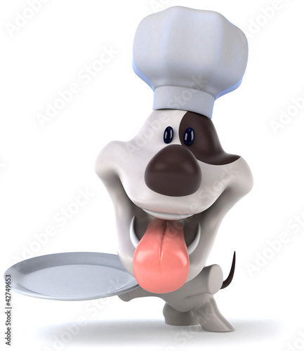 Illustration: Fun dog chef Fun dog chef