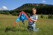 boy made kite