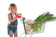 Photo: fillette qui fait ses courses fillette qui fait ses courses