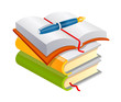 vector icon books