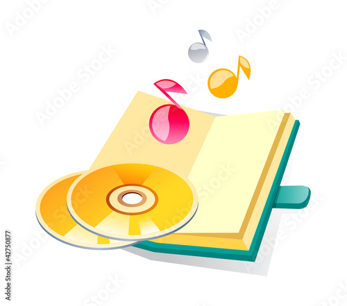 Vector: vector icon cds and diary vector icon cds and diary