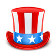 usa top hat for independence day vector illustration isolated