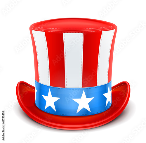Vector: usa top hat for independence day vector illustration isolated usa top hat for independence day vector illustration isolated