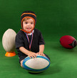 petit rugbyman souriant