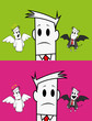 Square guy-angel and devil