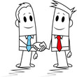 Square guy-shake hands