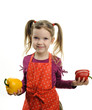 Photo: Little girl with paprika Little girl with paprika