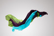 abstract fabric in motion