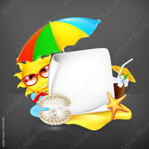 Vector: Summer frame, 10eps Summer frame, 10eps