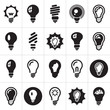 Light bulbs. Bulb icon set