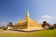 Foto: Golden pagada in Wat Pha-That Luang, Vientiane, Laos. Golden pagada in Wat Pha-That Luang, Vientiane, Laos.