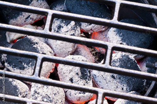 Photo: Grill mit Holzkohle Grill mit Holzkohle