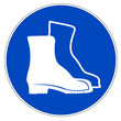 Schild - Fußschutz benutzen