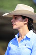 Portrait of young cowgirl