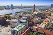 View of Riga towards Vansu Tilts bridge