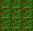 Vector: red birds in tree pattern red birds in tree pattern
