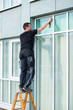 gründliche reinigung der fensterscheiben